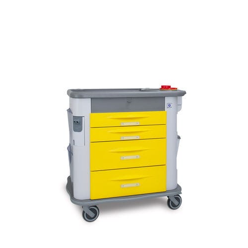 Carrello medico - MG ISOLATION - AURION - per uso generale / di isolamento / 4 cassetti