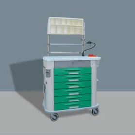 Carrello medico - MG THERAPY - AURION - per uso generale / per trattamenti / 6 cassetti