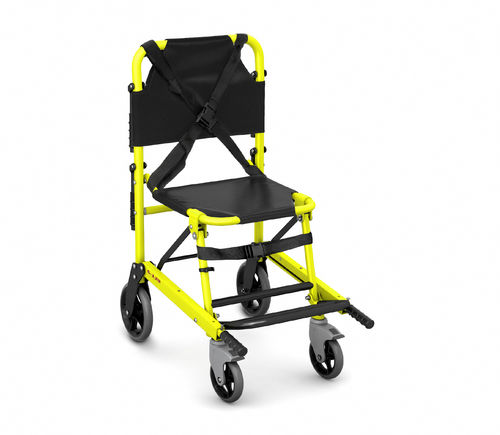 Sedia-portantina con rotelle - S-129RG - Kartsana - pieghevole / per persone a mobilità ridotta / con poggiagambe