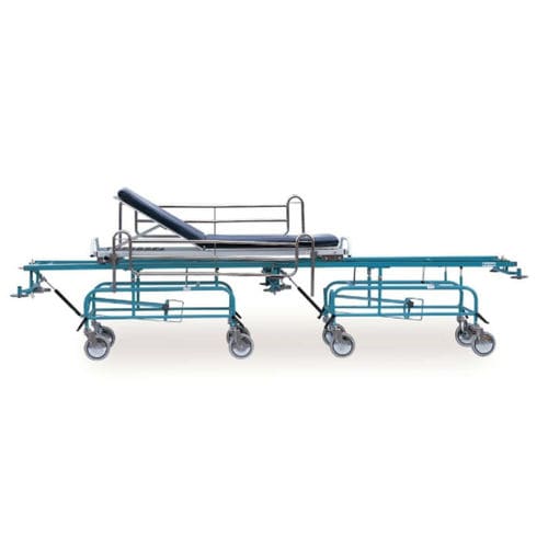 Barella con carrello passamalati - K035 / A - Kenmak Hospital Furnitures  - manuale / Trendelenburg / 2 sezioni