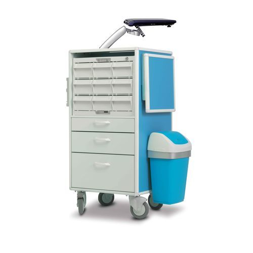 Carrello medico - Carrydose Crom - KRZ - per farmaci / portarifiuti / ausiliare