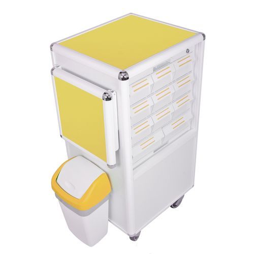 Carrello medico - CARRYDOSE KI COLORS - KRZ - per farmaci / ausiliare / in alluminio