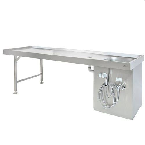 Tavolo per autopsia per medicina legale - ST 10/350 - KUGEL medical GmbH & Co. KG - di dissezione / di lavaggio salme / fisso