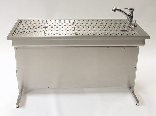 Workstation da laboratorio di colorazione di tessuti - FT-1250 - KUGEL medical GmbH & Co. KG - per preparazione di campioni / da terra / con ventilazione discendente