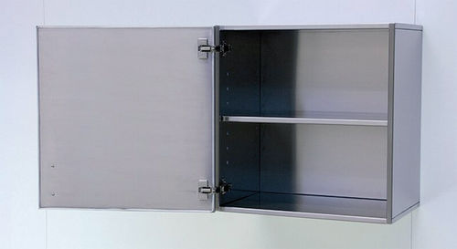 Armadio per ospedale - HS-FT-500 - KUGEL medical GmbH & Co. KG - con sportello battente / a muro / in acciaio inossidabile