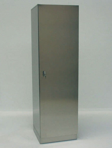 Armadio per ospedale - HoS-FT-1200 - KUGEL medical GmbH & Co. KG - con sportello battente / in acciaio inossidabile / grigio