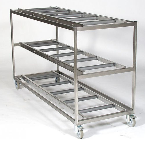 Scaffalatura 4 ripiani - REF 32/750-04 - KUGEL medical GmbH & Co. KG - per stoccaggio di cadaveri / mobile / in acciaio inossidabile