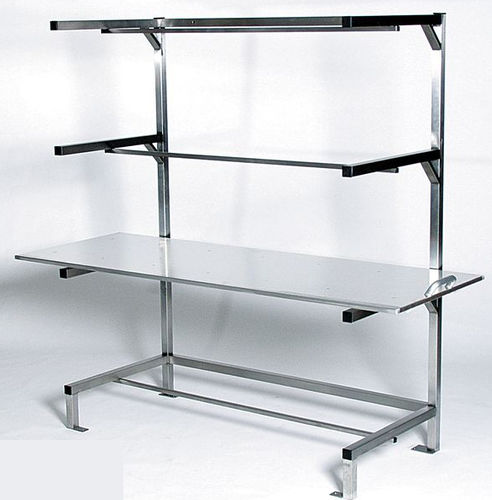 Scaffalatura 2 ripiani - KRA-02 - KUGEL medical GmbH & Co. KG - per stoccaggio di cadaveri / in acciaio inossidabile