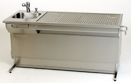 Tavolo per macroscopia - UCS-E-1500 - KUGEL medical GmbH & Co. KG - da laboratorio / rettangolare / in acciaio inossidabile