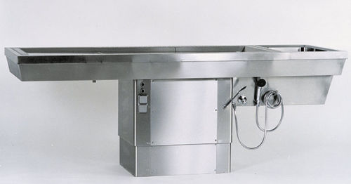 Tavolo per autopsia per medicina legale - STV 10/800 - KUGEL medical GmbH & Co. KG - di dissezione / di lavaggio salme / fisso