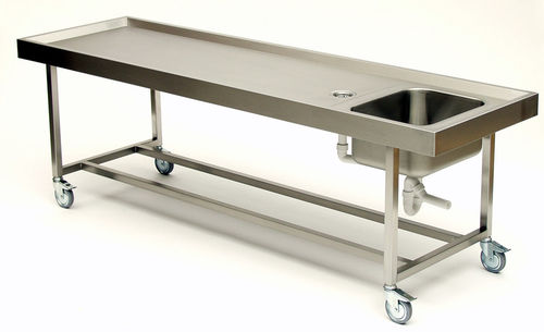 Tavolo di autopsia - ST 10/500 - KUGEL medical GmbH & Co. KG - di dissezione / di lavaggio salme / di anatomia