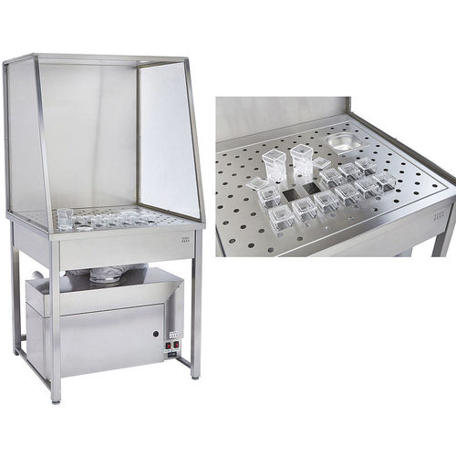 Workstation da laboratorio di colorazione di tessuti - FT 850-AK-ULS - KUGEL medical GmbH & Co. KG - per preparazione di campioni / compatta / da terra