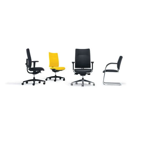 Sedia da ufficio con braccioli - 9200 Papilio - Kusch+Co GmbH - con rotelle / con schienale alto / ergonomica