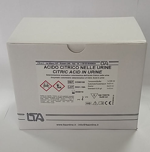 Kit di test per chimica clinica - CC00150 - LTA  - dell'acido citrico / di urina / enzimatico