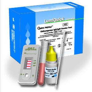 Kit di test della chikungunya - QuickProfile™  - LumiQuick Diagnostics Inc. - d'IgG / di IgM / virale