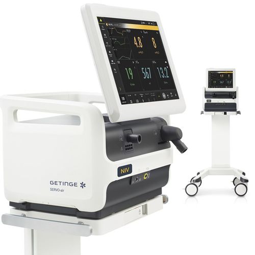 Ventilatore per terapia intensiva - Servo-air® NIV - Getinge - meccanico / non invasivo / con rotelle