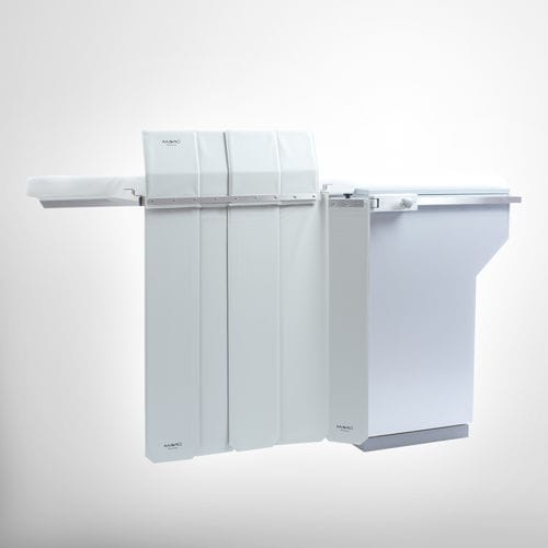 Pannello schermante di radioprotezione raggi X - UT69 series - MAVIG  - montato su tavolo da visita / 0.50 mm