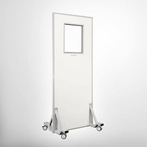 Pannello schermante di radioprotezione raggi X - WD204 - MAVIG  - mobile / con finestra / 0.50 mm