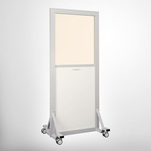 Pannello schermante di radioprotezione raggi X - WD504 - MAVIG  - mobile / con finestra / 0.50 mm
