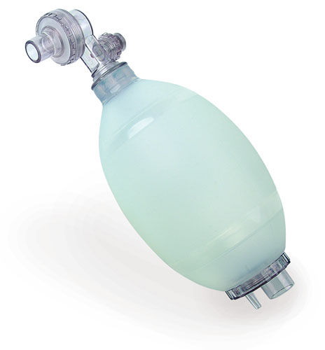 Pallone rianimatore per interventi di emergenza - 1274 - MEBER - in silicone / riutilizzabile / con maschera