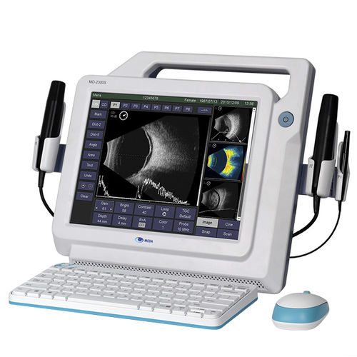 Ecografo portatile - MD-2300S - MEDA  - per ecografia oftalmica / in bianco e nero / con touch screen