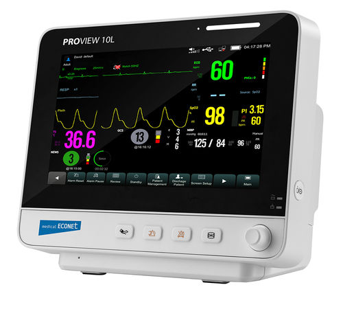 Monitor paziente da tavolo - PROview 10L - Medical Econet  - ECG / RESP / TEMP