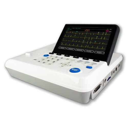 Elettrocardiografo da riposo - E3 - Medical Econet  - 3 canali / digitale / con tastiera