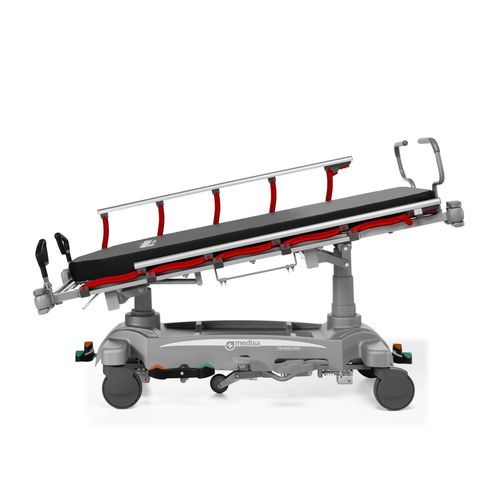 Barella con carrello da trasporto - Transcare 400 - Medical Iberica - idraulica / Trendelenburg / anti-Trendelenburg