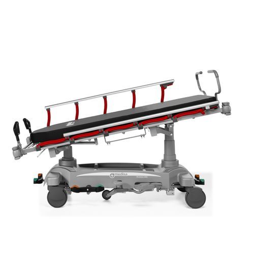 Barella con carrello da trasporto - Transcare 300 - Medical Iberica - meccanica / idraulica / pneumatica