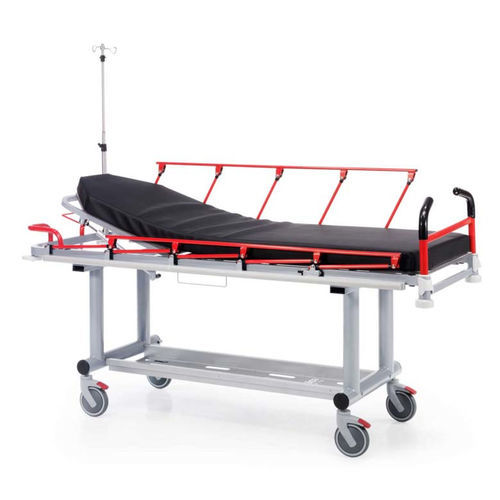 Barella con carrello da trasporto - Transmed Fijo - Medical Iberica - idraulica / pneumatica / pieghevole