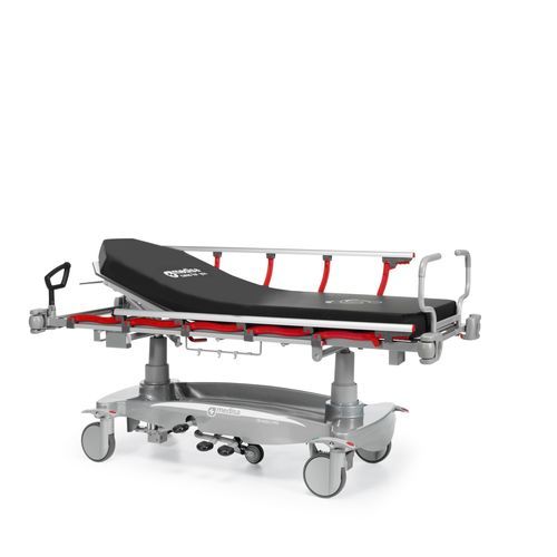 Barella con carrello da trasporto - Transcare 100 - Medical Iberica - manuale / idraulica / pneumatica