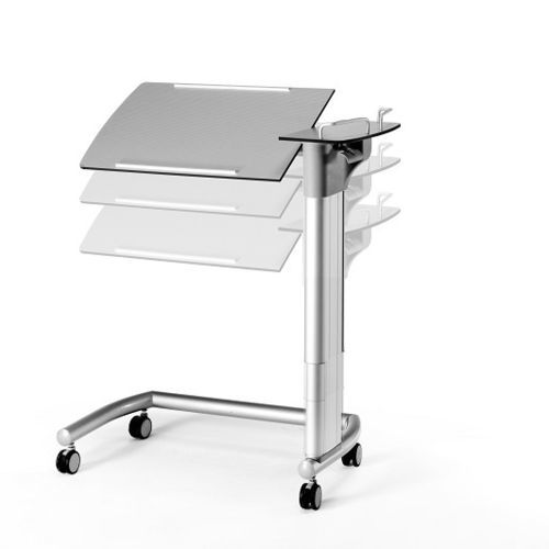 Tavolino servitore con rotelle - MB0027 - Medical Iberica - ad altezza regolabile