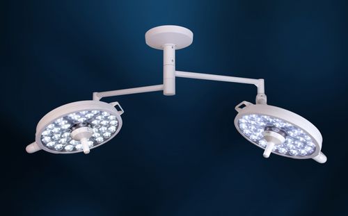 Lampada scialitica a soffitto - MI-1000 - Medical Illumination International - LED / alogena / 2 bracci
