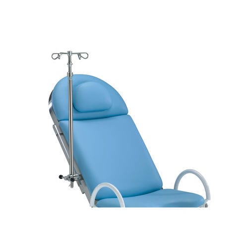 Asta portaflebo per lettino da visita - 61805 - medifa - 4 ganci / in acciaio inossidabile