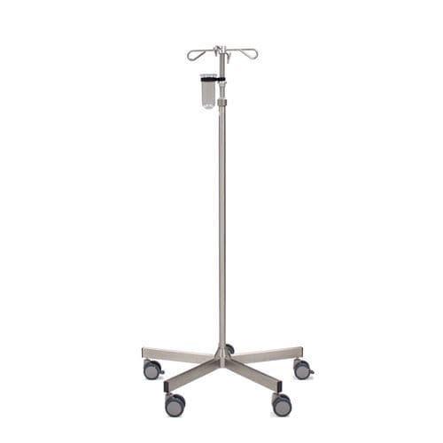 Asta portaflebo con rotelle - 36501 series - medifa - 4 ganci / ad altezza regolabile