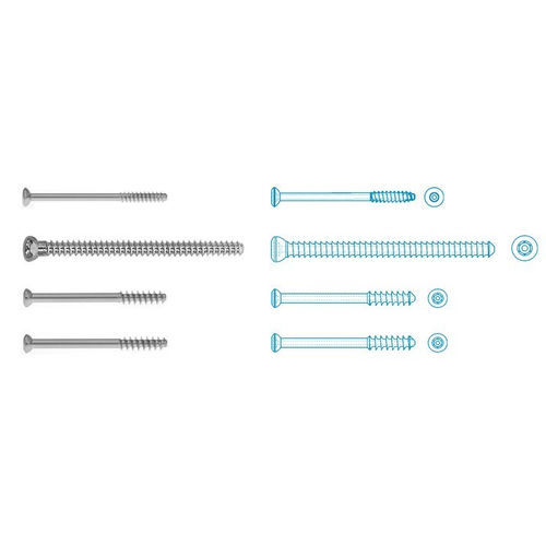Vite per compressione ossea generica - MEDIN - canalare / bloccata / corticale