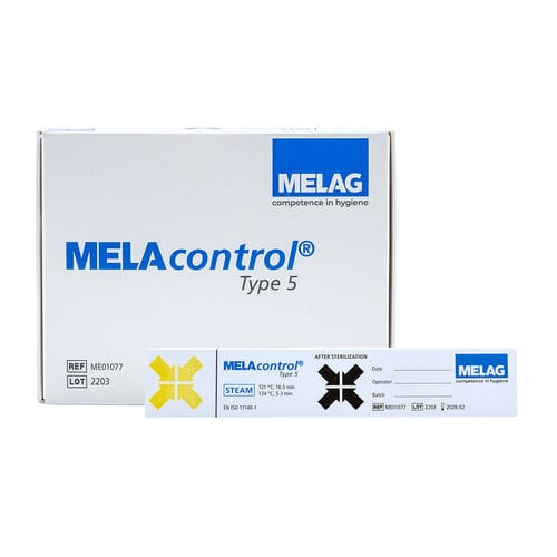 Indicatore biologico per sterilizzazione a vapore - MELAcontrol Type 5  - MELAG - di temperatura / per dispositivi medici