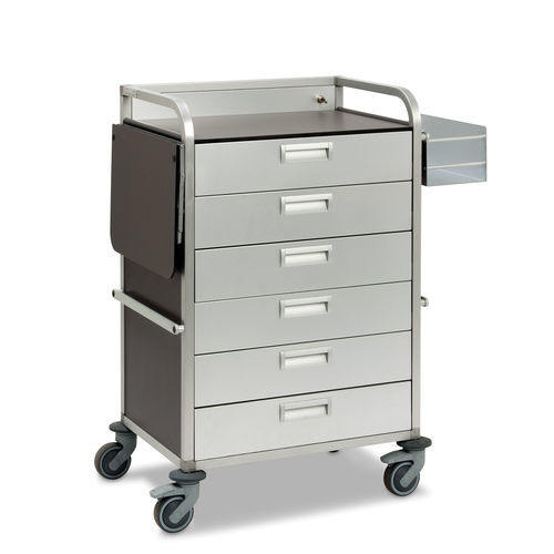 Carrello medico - Mercura Industries - per cartelle cliniche / per lettere / di stoccaggio