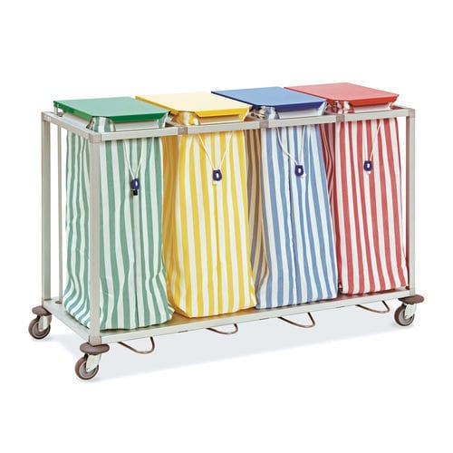 Carrello portabiancheria per sacchi sporchi - Mercura Industries - medico / da trasporto / per biancheria