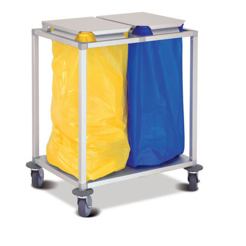 Carrello portabiancheria per sacchi sporchi - Osaka Double - Mercura Industries - portarifiuti / da trasporto / per biancheria