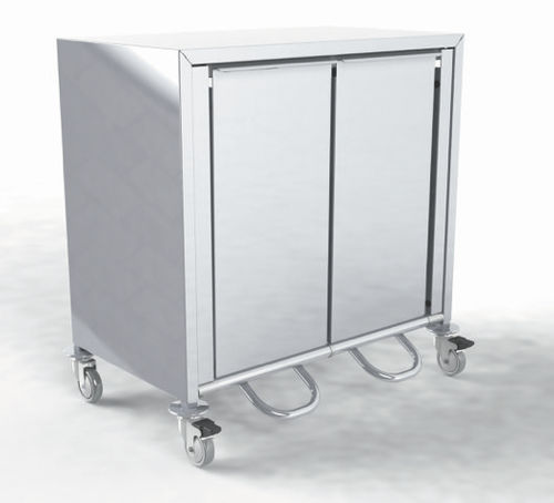 Carrello ospedaliero - AUGUSTA - Mercura Industries - per uso generale / portarifiuti / in alluminio