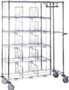 Carrello portabiancheria di distribuzione - FARGO - Mercura Industries - per sacchi puliti / con ripiano