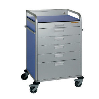 Carrello per trattamenti - Medicar M7 - Mercura Industries - in alluminio anodizzato / mobile