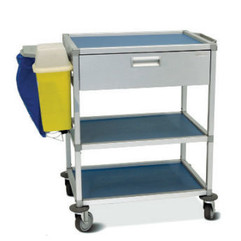 Carrello medico - Gaby Star - Mercura Industries - per uso generale / per trattamenti / in alluminio anodizzato