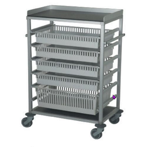 Carrello medico - Baccarat - Mercura Industries - per trattamenti / in alluminio anodizzato / con cestello