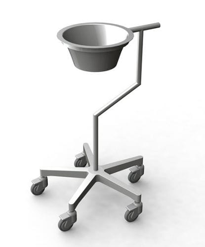 Porta-catino con rotelle - 2 030 140 - Mercura Industries - in acciaio inossidabile