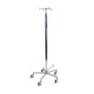 Asta portaflebo con rotelle - 2 030 150 - Mercura Industries - 4 ganci