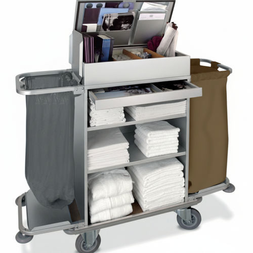 Carrello portabiancheria per sacchi puliti - NAPOLI - Mercura Industries - ospedaliero / con cassetti / con ripiano