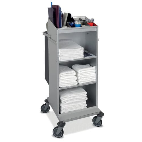 Carrello portabiancheria per sacchi puliti - FRONSAC - Mercura Industries - con ripiano / 1 sacco