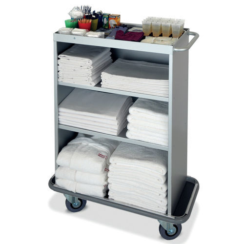Carrello portabiancheria per sacchi puliti - DETROIT - Mercura Industries - con ripiano / 1 sacco